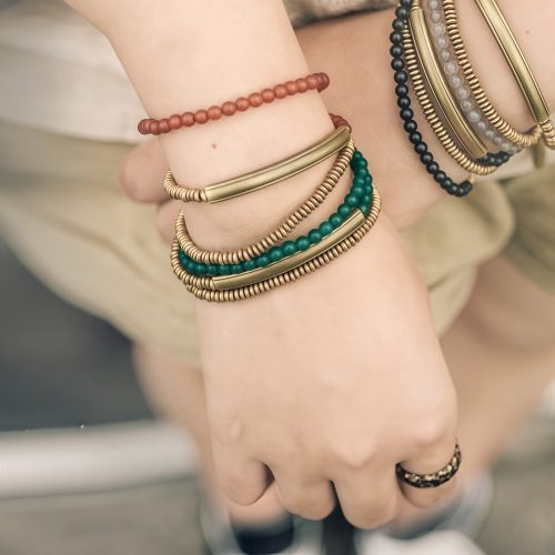 Tibetan Agate Copper Protection Triple Wrap Bracelet