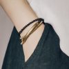 Tibetan Agate Copper Protection Triple Wrap Bracelet Tibetan Agate Copper Protection Triple Wrap Bracelet