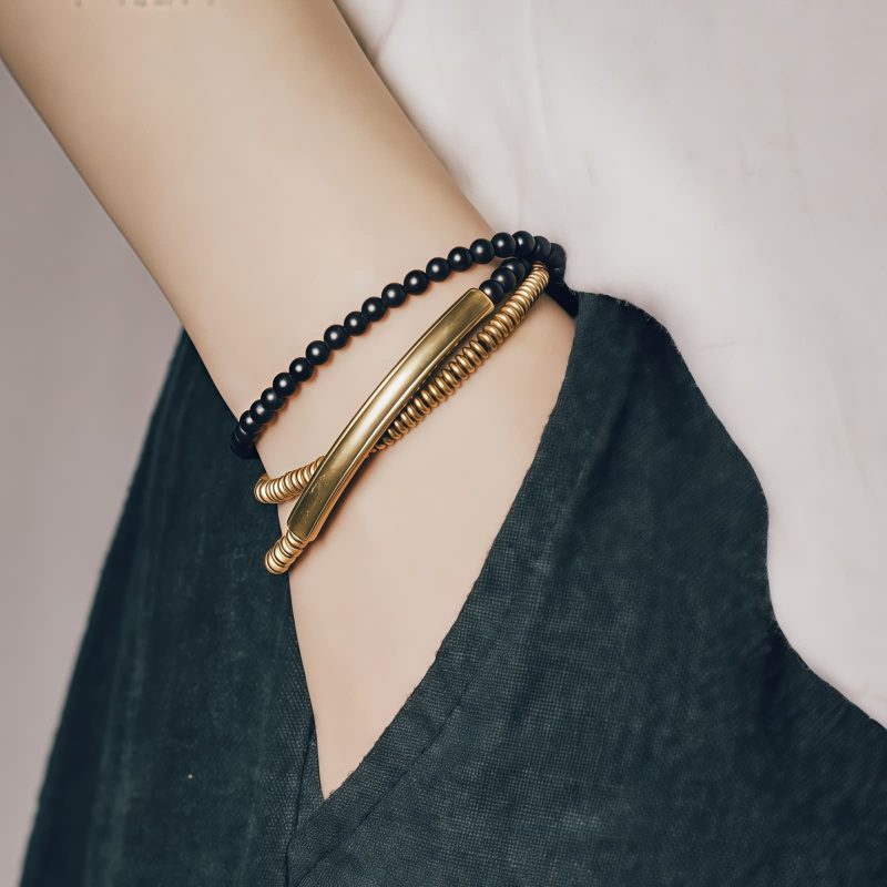 Tibetan Agate Copper Protection Triple Wrap Bracelet Tibetan Agate Copper Protection Triple Wrap Bracelet