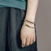 Tibetan Agate Copper Protection Triple Wrap Bracelet Tibetan Agate Copper Protection Triple Wrap Bracelet