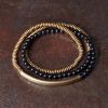 Tibetan Agate Copper Protection Triple Wrap Bracelet Tibetan Agate Copper Protection Triple Wrap Bracelet