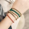 Tibetan Agate Copper Protection Triple Wrap Bracelet Tibetan Agate Copper Protection Triple Wrap Bracelet
