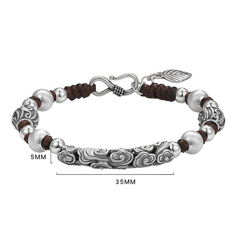 Tibetan Copper & Silver Auspicious Cloud Bracelet Tibetan Copper & Silver Auspicious Cloud Bracelet