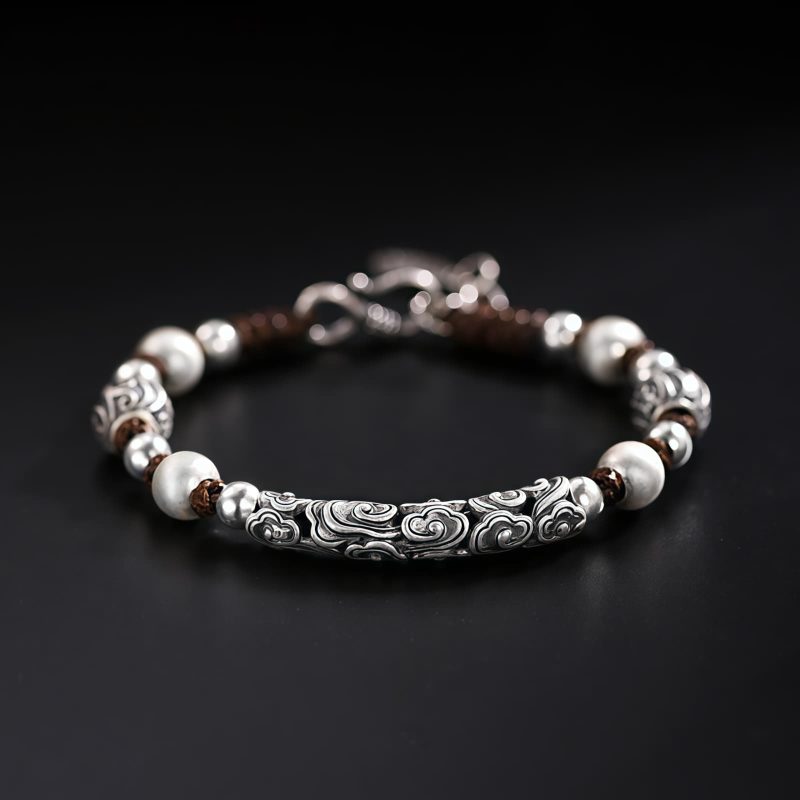 Tibetan Copper & Silver Auspicious Cloud Bracelet Tibetan Copper & Silver Auspicious Cloud Bracelet