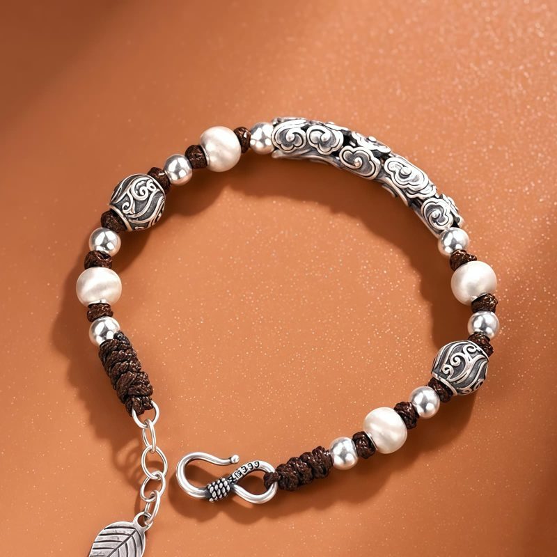 Tibetan Copper & Silver Auspicious Cloud Bracelet Tibetan Copper & Silver Auspicious Cloud Bracelet