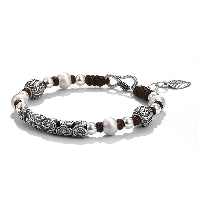 Tibetan Copper & Silver Auspicious Cloud Bracelet Tibetan Copper & Silver Auspicious Cloud Bracelet