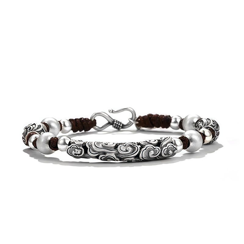 Tibetan Copper & Silver Auspicious Cloud Bracelet Tibetan Copper & Silver Auspicious Cloud Bracelet
