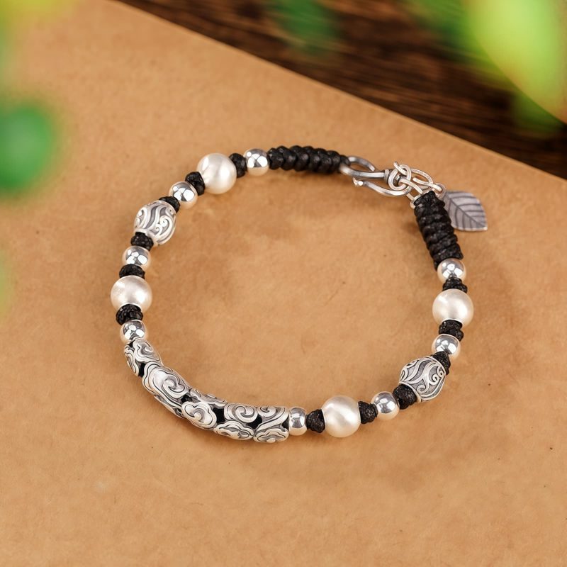 Tibetan Copper & Silver Auspicious Cloud Bracelet Tibetan Copper & Silver Auspicious Cloud Bracelet