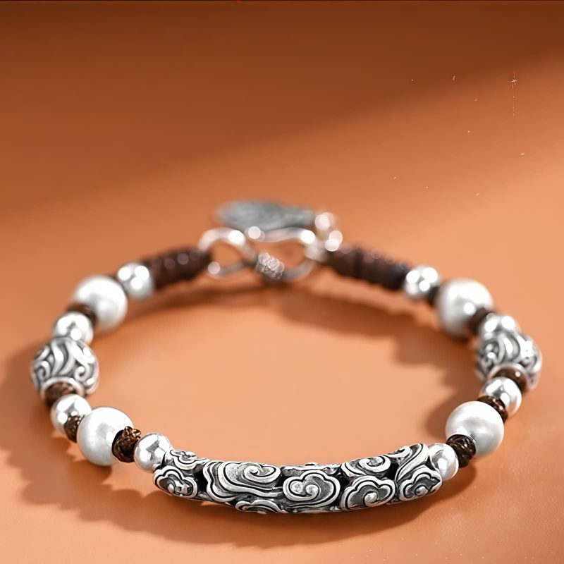 Tibetan Copper & Silver Auspicious Cloud Bracelet Tibetan Copper & Silver Auspicious Cloud Bracelet
