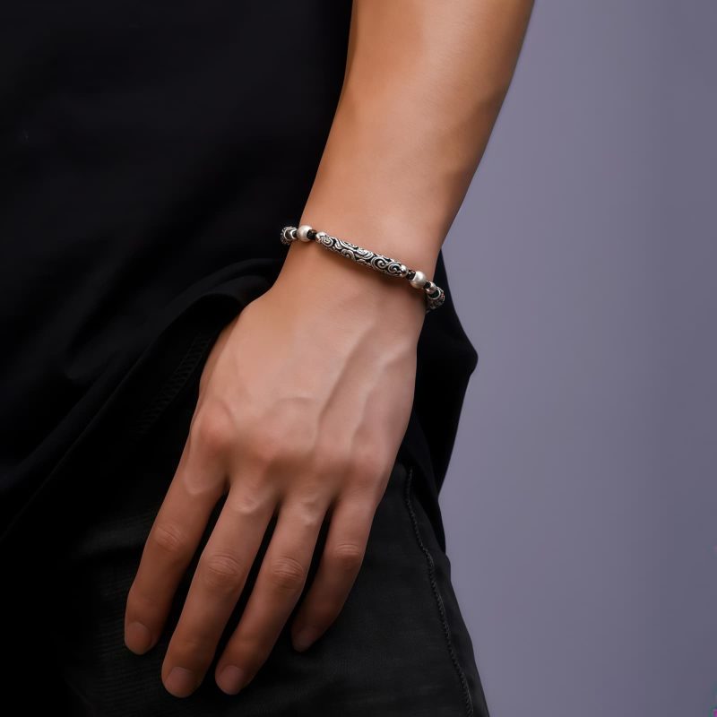Tibetan Copper & Silver Auspicious Cloud Bracelet Tibetan Copper & Silver Auspicious Cloud Bracelet