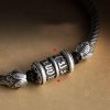 Tibetan Copper Lotus Bracelet with Om Mani Padme Hum Tibetan Copper Lotus Bracelet with Om Mani Padme Hum