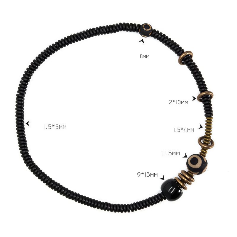 Tibetan Dzi Bead Double Wrap Calm Bracelet Tibetan Dzi Bead Double Wrap Calm Bracelet