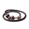 Tibetan Dzi Bead Double Wrap Calm Bracelet Tibetan Dzi Bead Double Wrap Calm Bracelet