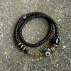 Tibetan Dzi Bead Double Wrap Calm Bracelet Tibetan Dzi Bead Double Wrap Calm Bracelet