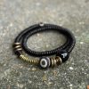 Tibetan Dzi Bead Double Wrap Calm Bracelet Tibetan Dzi Bead Double Wrap Calm Bracelet