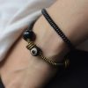 Tibetan Dzi Bead Double Wrap Calm Bracelet Tibetan Dzi Bead Double Wrap Calm Bracelet