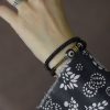Tibetan Dzi Bead Double Wrap Calm Bracelet Tibetan Dzi Bead Double Wrap Calm Bracelet