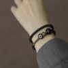 Tibetan Dzi Bead Double Wrap Calm Bracelet Tibetan Dzi Bead Double Wrap Calm Bracelet