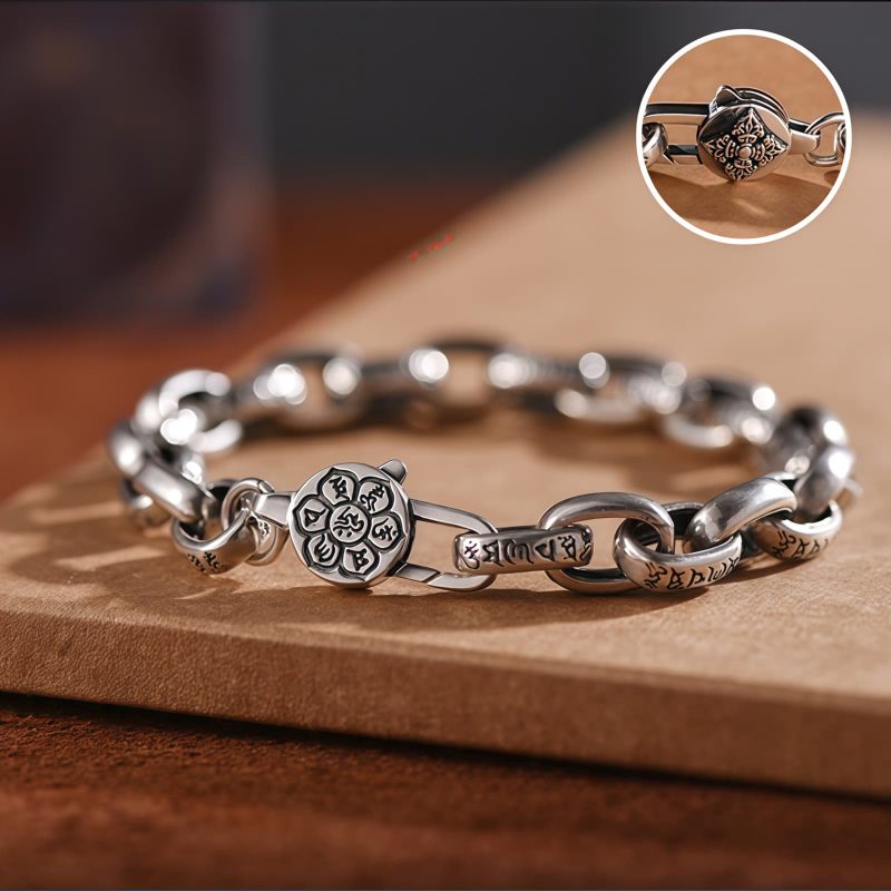 Tibetan Copper Om Mani Padme Hum Wisdom Bracelet Tibetan Copper Om Mani Padme Hum Wisdom Bracelet