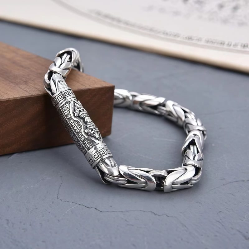 Tibetan Om Mani Padme Hum Copper Chain Bracelet Tibetan Om Mani Padme Hum Copper Chain Bracelet