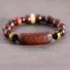 Tibetan Red Sandalwood Om Mani Padme Hum Meditation Bracelet Tibetan Red Sandalwood Om Mani Padme Hum Meditation Bracelet