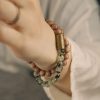 Tibetan Green Rutilated Quartz Sandalwood Bracelet Tibetan Green Rutilated Quartz Sandalwood Bracelet