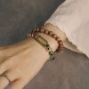 Tibetan Green Rutilated Quartz Sandalwood Bracelet Tibetan Green Rutilated Quartz Sandalwood Bracelet