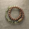 Tibetan Green Rutilated Quartz Sandalwood Bracelet Tibetan Green Rutilated Quartz Sandalwood Bracelet