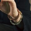 Tibetan Green Rutilated Quartz Sandalwood Bracelet Tibetan Green Rutilated Quartz Sandalwood Bracelet
