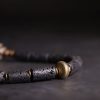 Tibetan Three-eyed Dzi Bead Lava Rock Protection Bracelet Tibetan Three-eyed Dzi Bead Lava Rock Protection Bracelet