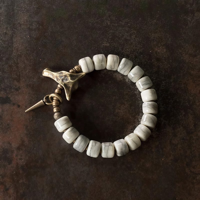 Tibetan White Yak Bone Harmony Bracelet Tibetan White Yak Bone Harmony Bracelet