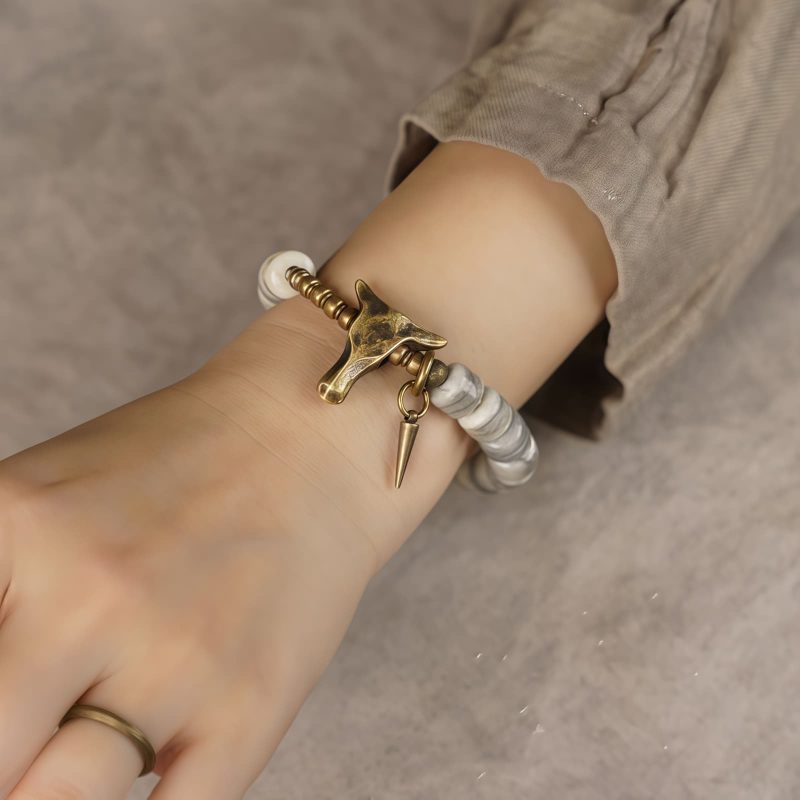 Tibetan White Yak Bone Harmony Bracelet Tibetan White Yak Bone Harmony Bracelet