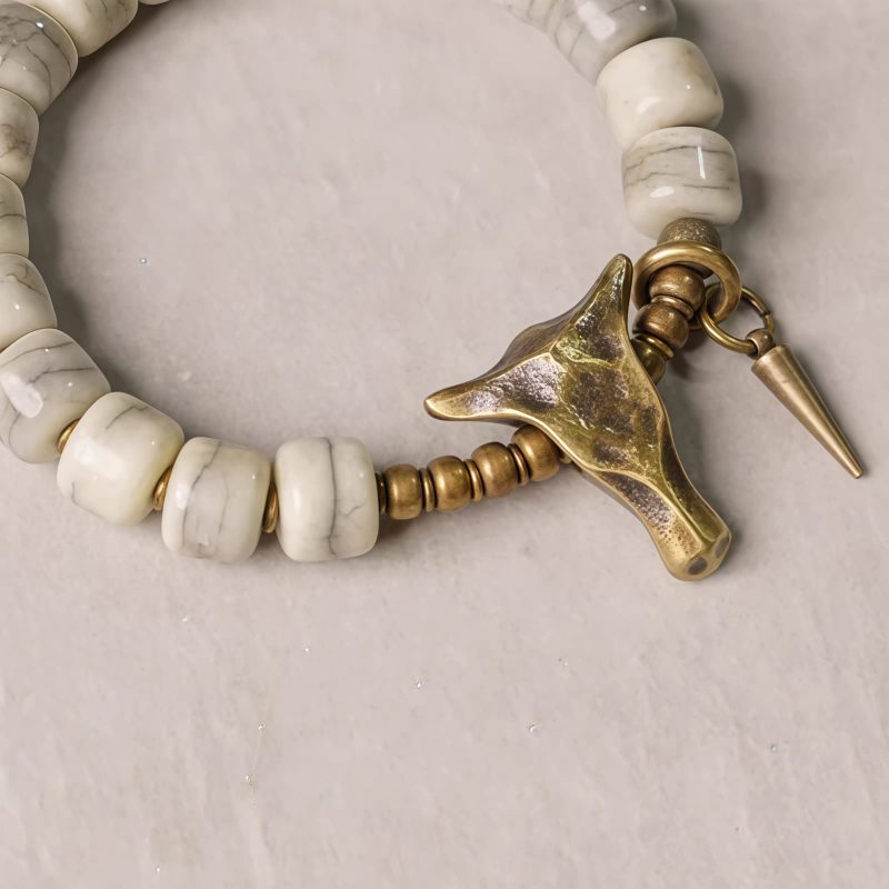 Tibetan White Yak Bone Harmony Bracelet Tibetan White Yak Bone Harmony Bracelet