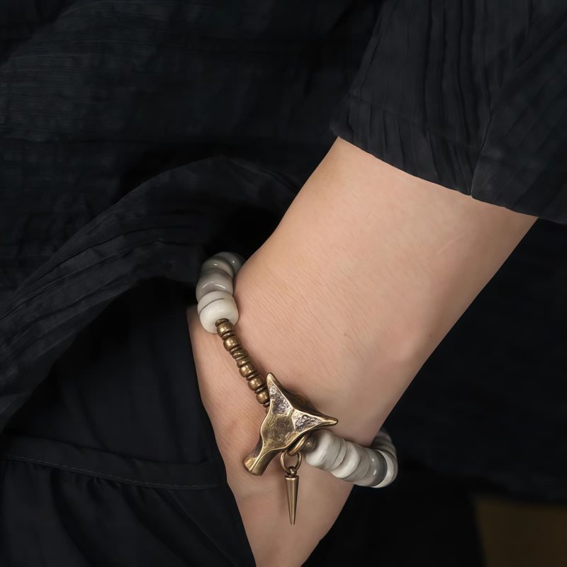 Tibetan White Yak Bone Harmony Bracelet Tibetan White Yak Bone Harmony Bracelet