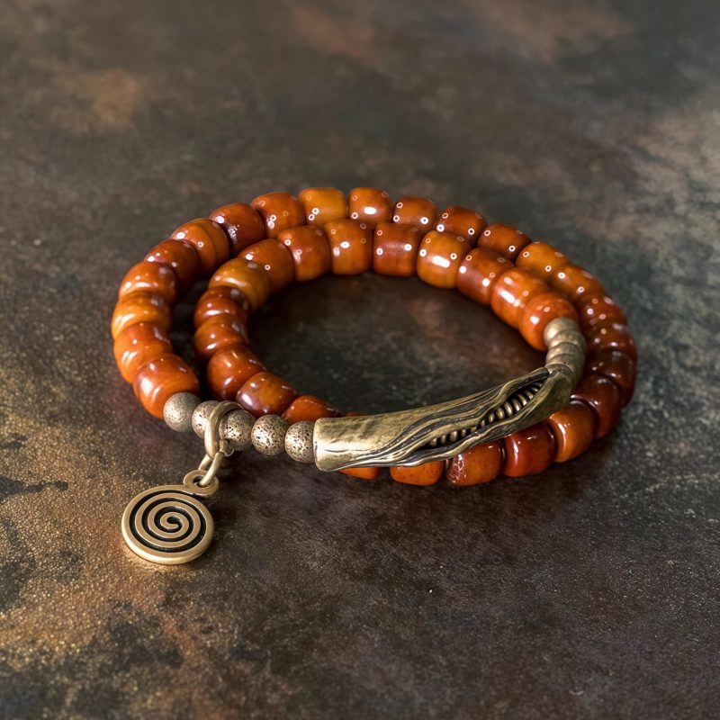 Tibetan Yak Bone Copper Balance Bracelet Tibetan Yak Bone Copper Balance Bracelet