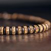 Pulsera Tibetana de Hueso de Yak y Madera de Ébano Tibetan Yak Bone Ebony Wood Power Bracelet