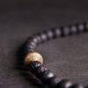 Vintage Lava Rock Healing Bracelet with Three-eyed Dzi Bead Vintage Lava Rock Healing Bracelet with Three-eyed Dzi Bead