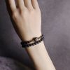 Vintage Lava Rock Healing Bracelet with Three-eyed Dzi Bead Vintage Lava Rock Healing Bracelet with Three-eyed Dzi Bead