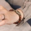 Yak Bone Tibetan Dzi Strength Bracelet Yak Bone Tibetan Dzi Strength Bracelet