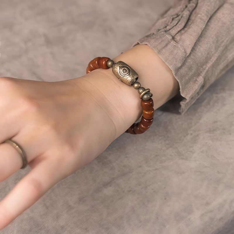Yak Bone Tibetan Dzi Strength Bracelet Yak Bone Tibetan Dzi Strength Bracelet