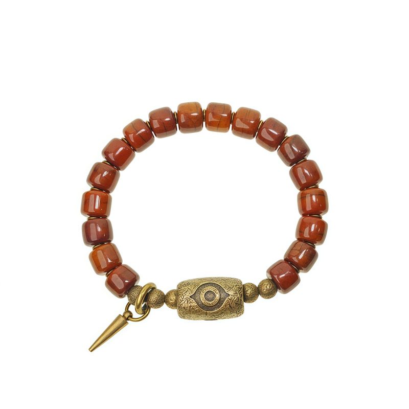 Yak Bone Tibetan Dzi Strength Bracelet Yak Bone Tibetan Dzi Strength Bracelet