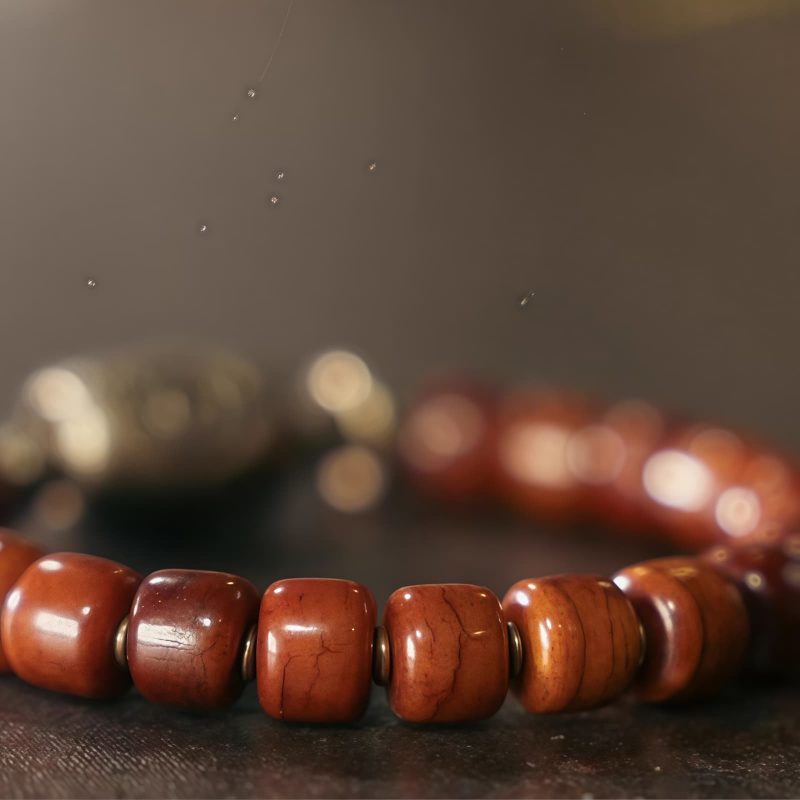 Yak Bone Tibetan Dzi Strength Bracelet Yak Bone Tibetan Dzi Strength Bracelet