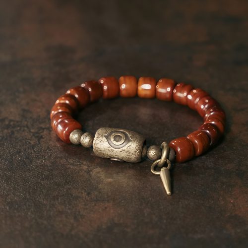 Yak Bone Tibetan Dzi Strength Bracelet