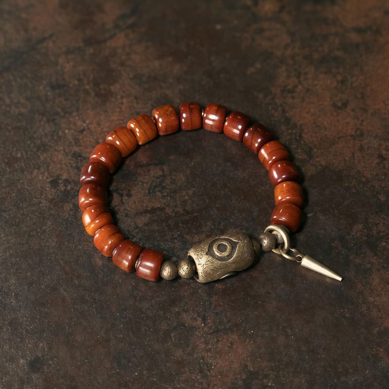 Yak Bone Tibetan Dzi Strength Bracelet Yak Bone Tibetan Dzi Strength Bracelet