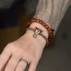 Yak Bone Tibetan Strength Bracelet with Copper Pendant Yak Bone Tibetan Strength Bracelet with Copper Pendant