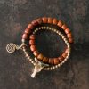 Yak Bone Tibetan Strength Bracelet with Copper Pendant Yak Bone Tibetan Strength Bracelet with Copper Pendant