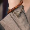 Yak Bone Tibetan Strength Bracelet with Copper Pendant Yak Bone Tibetan Strength Bracelet with Copper Pendant