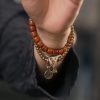 Yak Bone Tibetan Strength Bracelet with Copper Pendant Yak Bone Tibetan Strength Bracelet with Copper Pendant