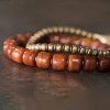 Yak Bone Tibetan Strength Bracelet with Copper Pendant Yak Bone Tibetan Strength Bracelet with Copper Pendant