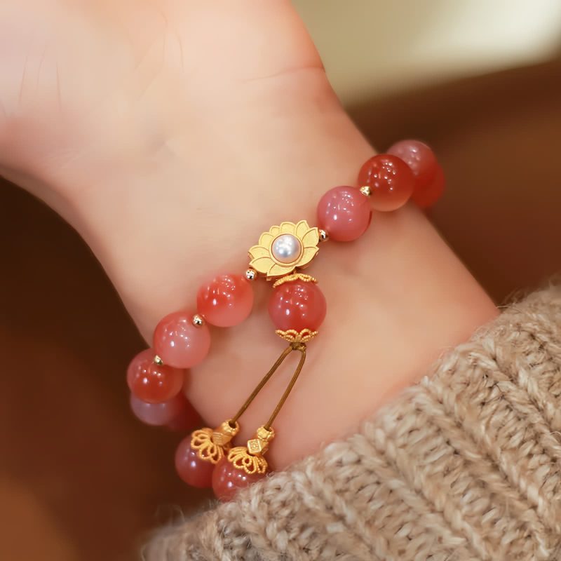 925 Silver Lotus Enlightenment Charm Bracelet 925 Silver Lotus Enlightenment Charm Bracelet